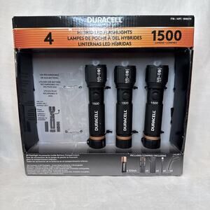 Duracell Durabeam Ultra Hybrid LED Flashlights,1500 Lumens,Set of 4 Missing One